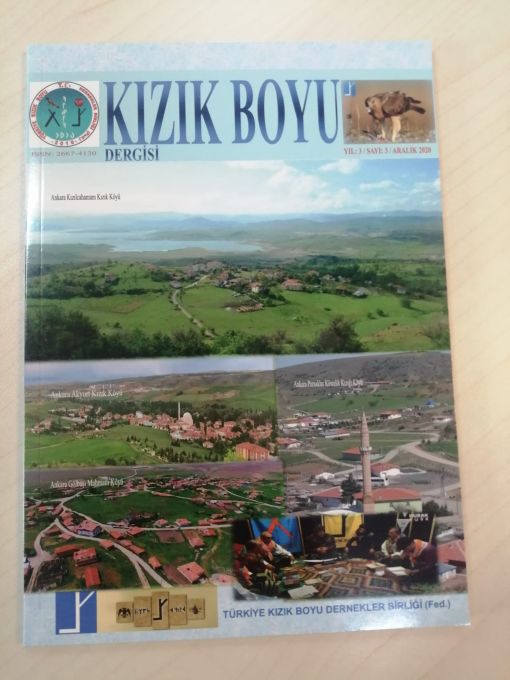  Kızık Boyu Dergisi Cilt 4 Yıl 4 Sayı 4