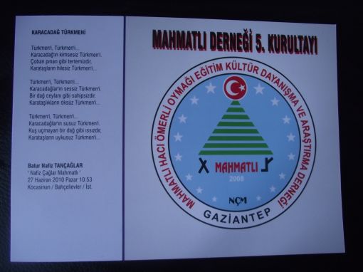  Türkiye Kültür Dernekleri 1.Kurultayı - Gaziantep 