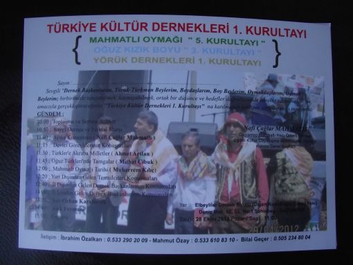   Türkiye Kültür Dernekleri 1.Kurultayı - Gaziantep 
